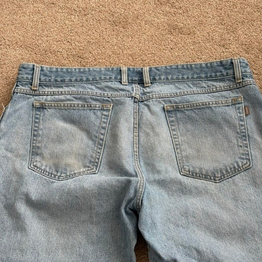 Cabelas Mens Jeans Relaxed Fit 42/29 Light Blue Wash Cotton Straight Leg Rugged - Picture 8 of 11